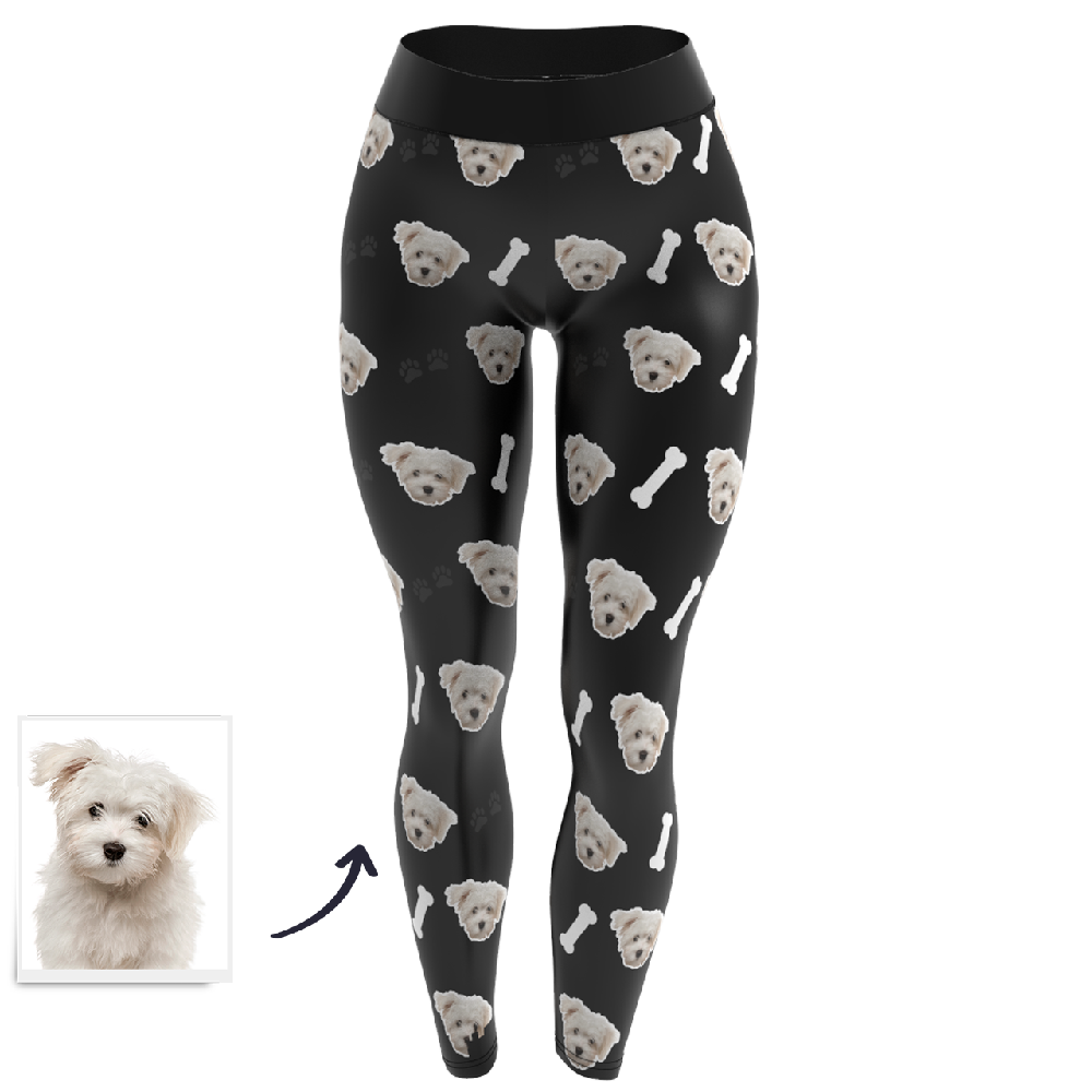 Custom Face Leggings - Dog