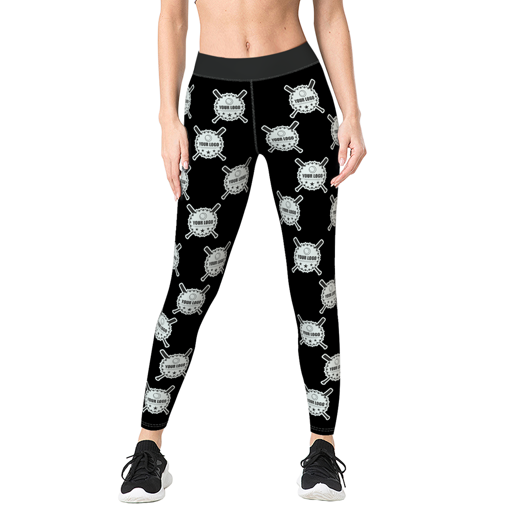 Custom Logo Leggings Low Gym Pants Company Gifts For Her - Logo