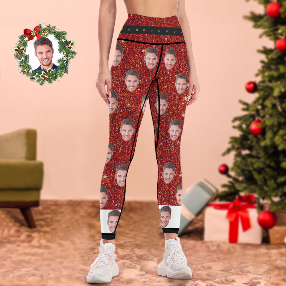 Custom Leggings Yoga Pants Personalized Photo Legging for Woman Christmas Gifts