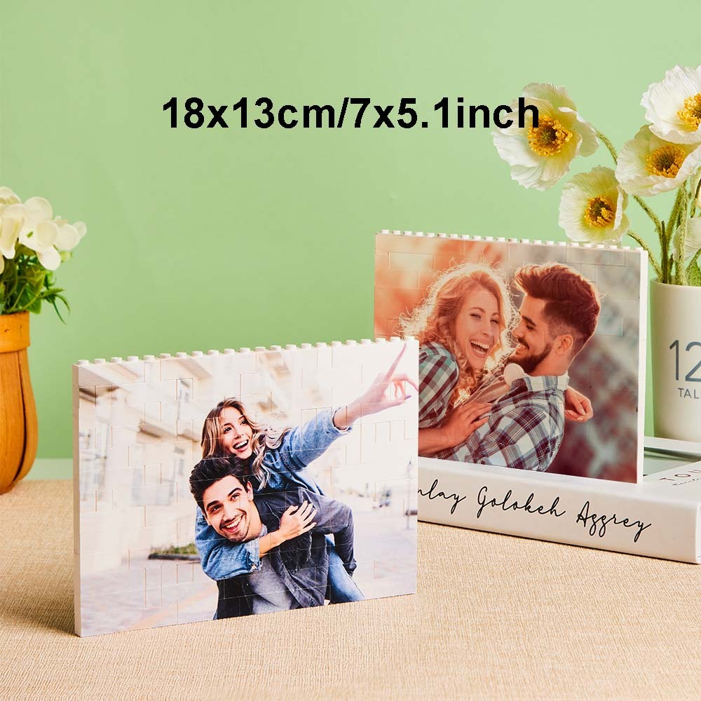 Custom Block Puzzle Personalized Photo Building Brick Multiple Shapes and Sizes Gift for Lover - SantaSocks