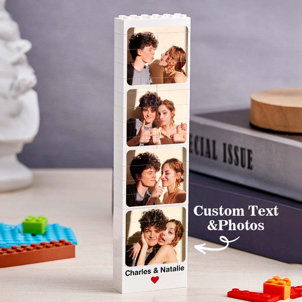 Personalized Photo Building Block Picture Brick Puzzle Gift for Lover - SantaSocks
