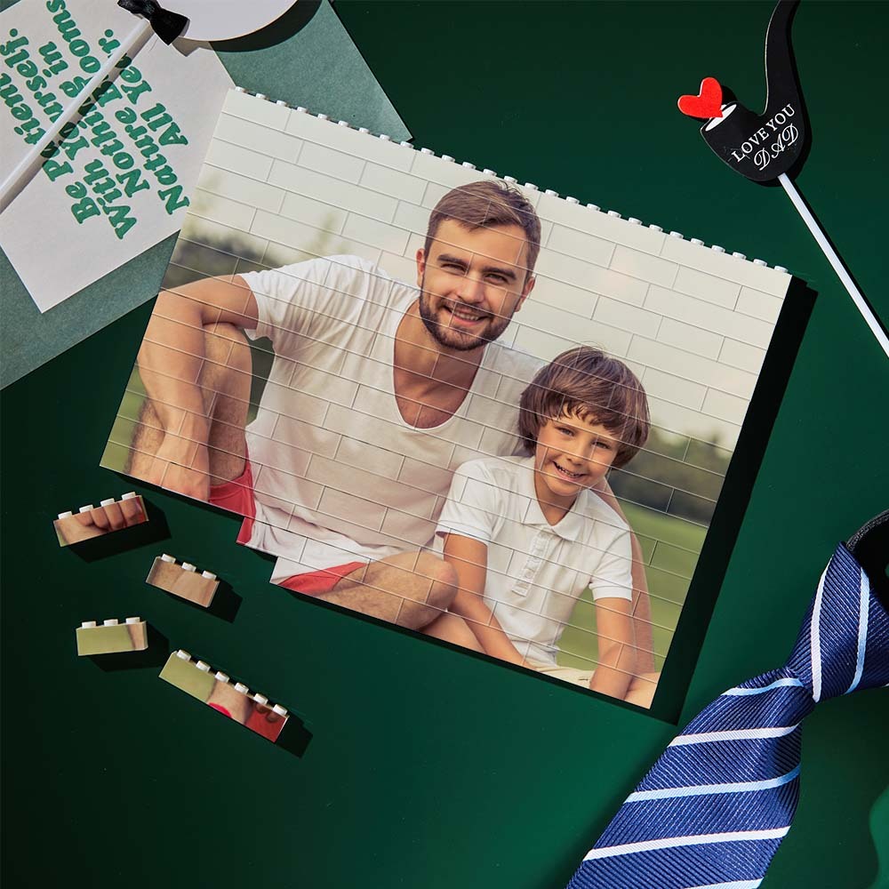 Custom Block Puzzle Personalized Photo Building Brick Multiple Shapes and Sizes Gift for Lover