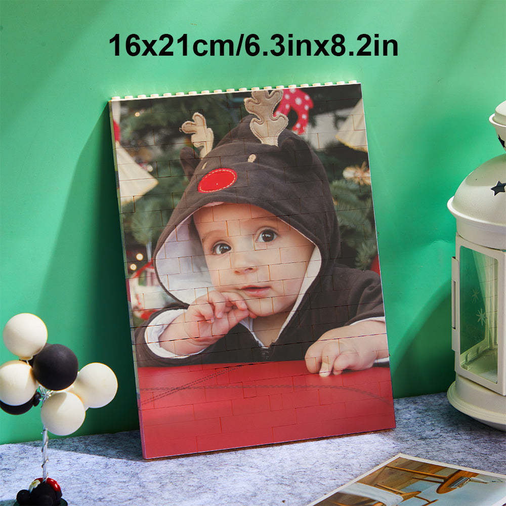 Custom Block Puzzle Personalized Photo Building Brick Multiple Shapes and Sizes Gift for Lover - SantaSocks