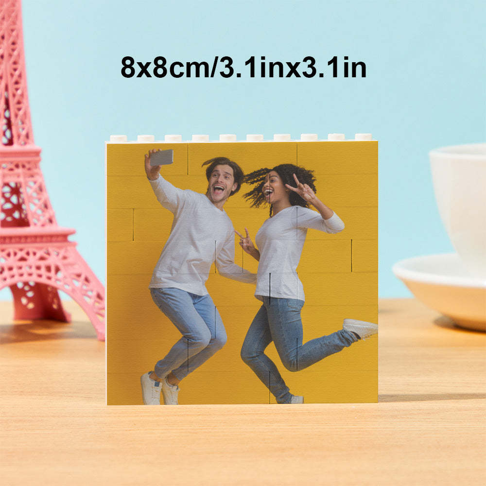 Custom Block Puzzle Personalized Photo Building Brick Multiple Shapes and Sizes Gift for Lover - SantaSocks