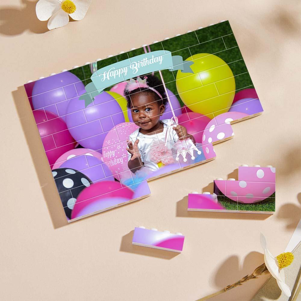 Custom Collage Photo Building Blocks Square Shape Building Bricks Gift for Him