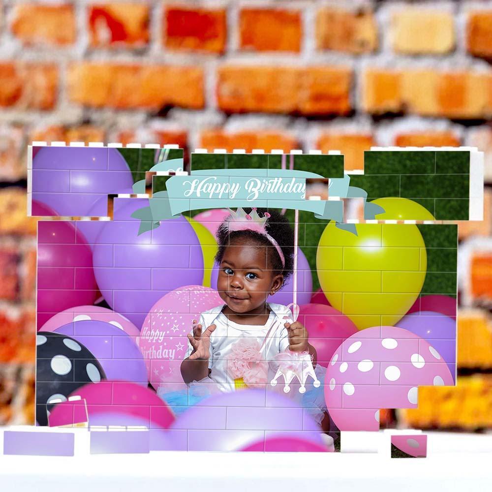 Custom Collage Photo Building Blocks Square Shape Building Bricks Gift for Him