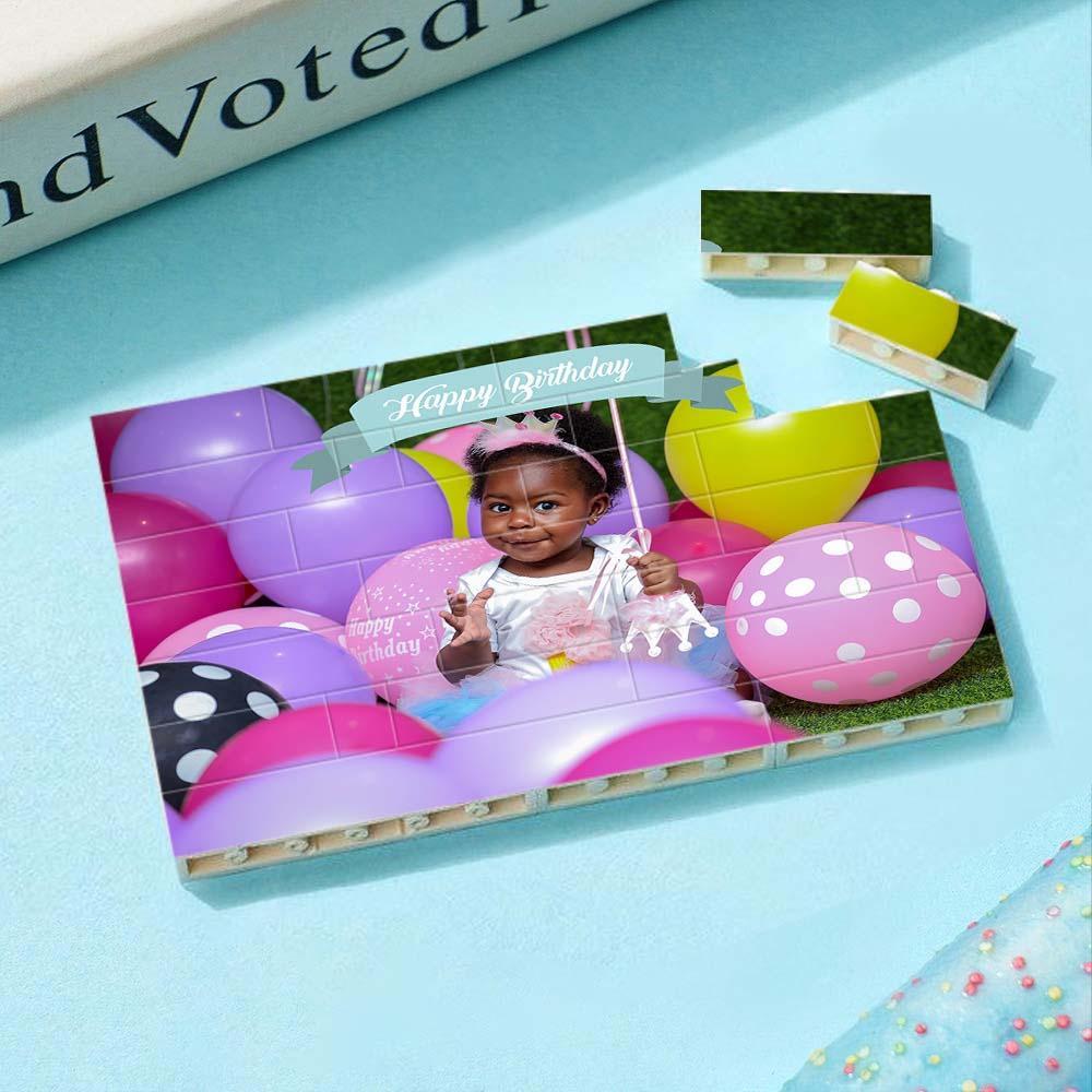 Custom Collage Photo Building Blocks Square Shape Building Bricks Gift for Him