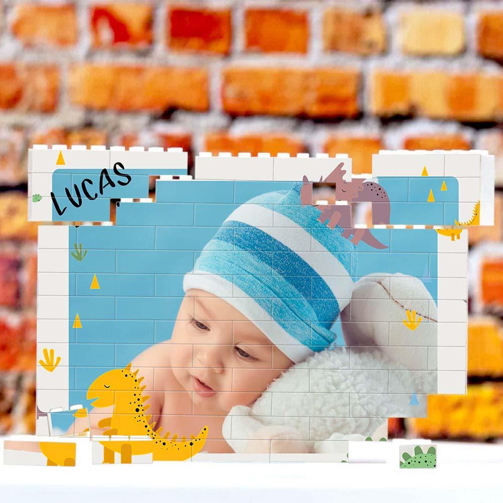 Custom Collage Photo Building Blocks Square Shape Building Bricks Gift for Him
