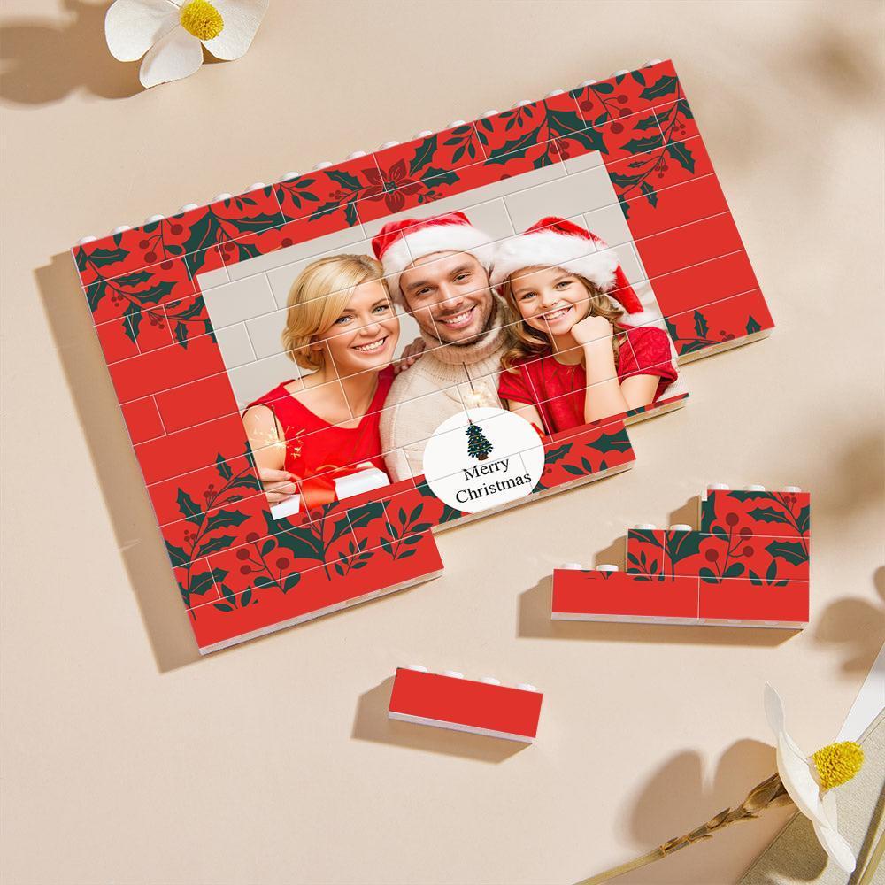 Custom Collage Photo Building Blocks Square Shape Building Bricks Gift for Him