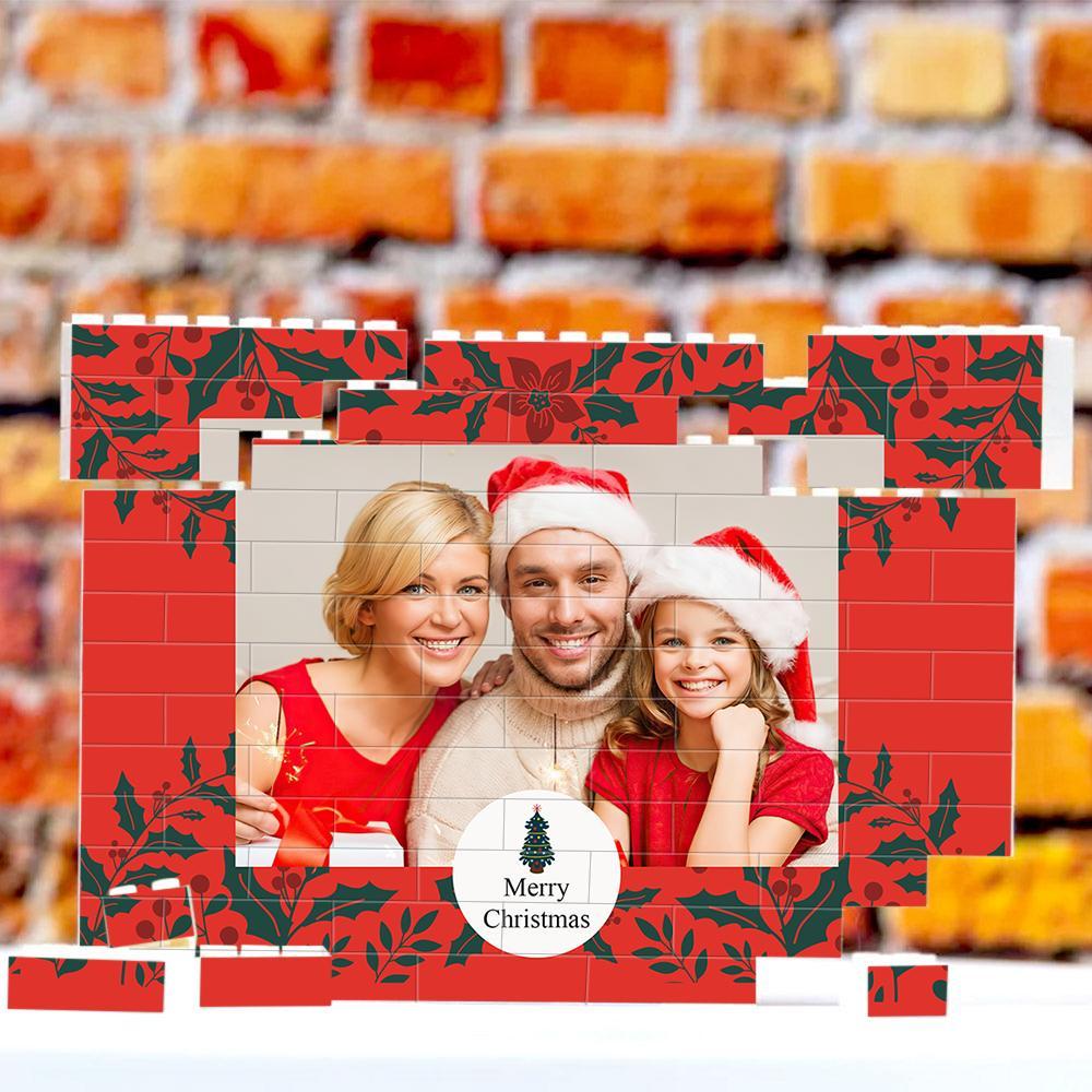 Custom Collage Photo Building Blocks Square Shape Building Bricks Gift for Him