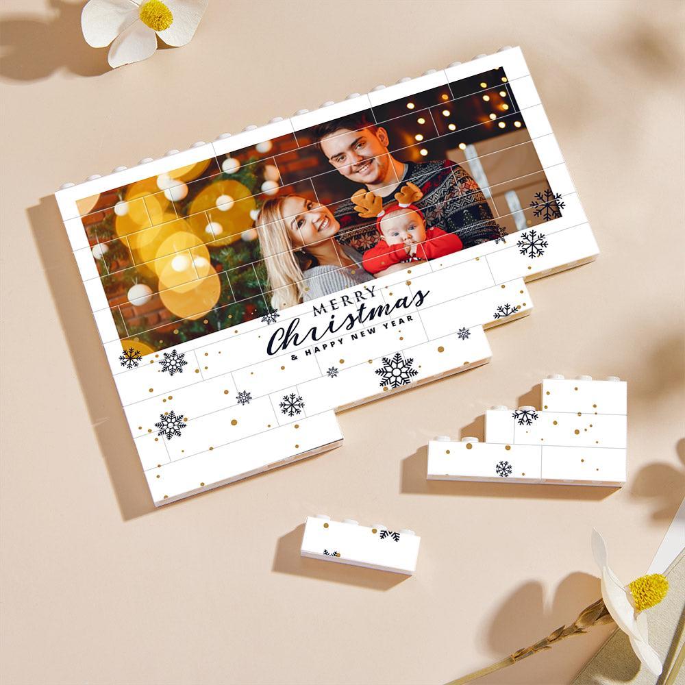 Custom Collage Photo Building Blocks Square Shape Building Bricks Gift for Him