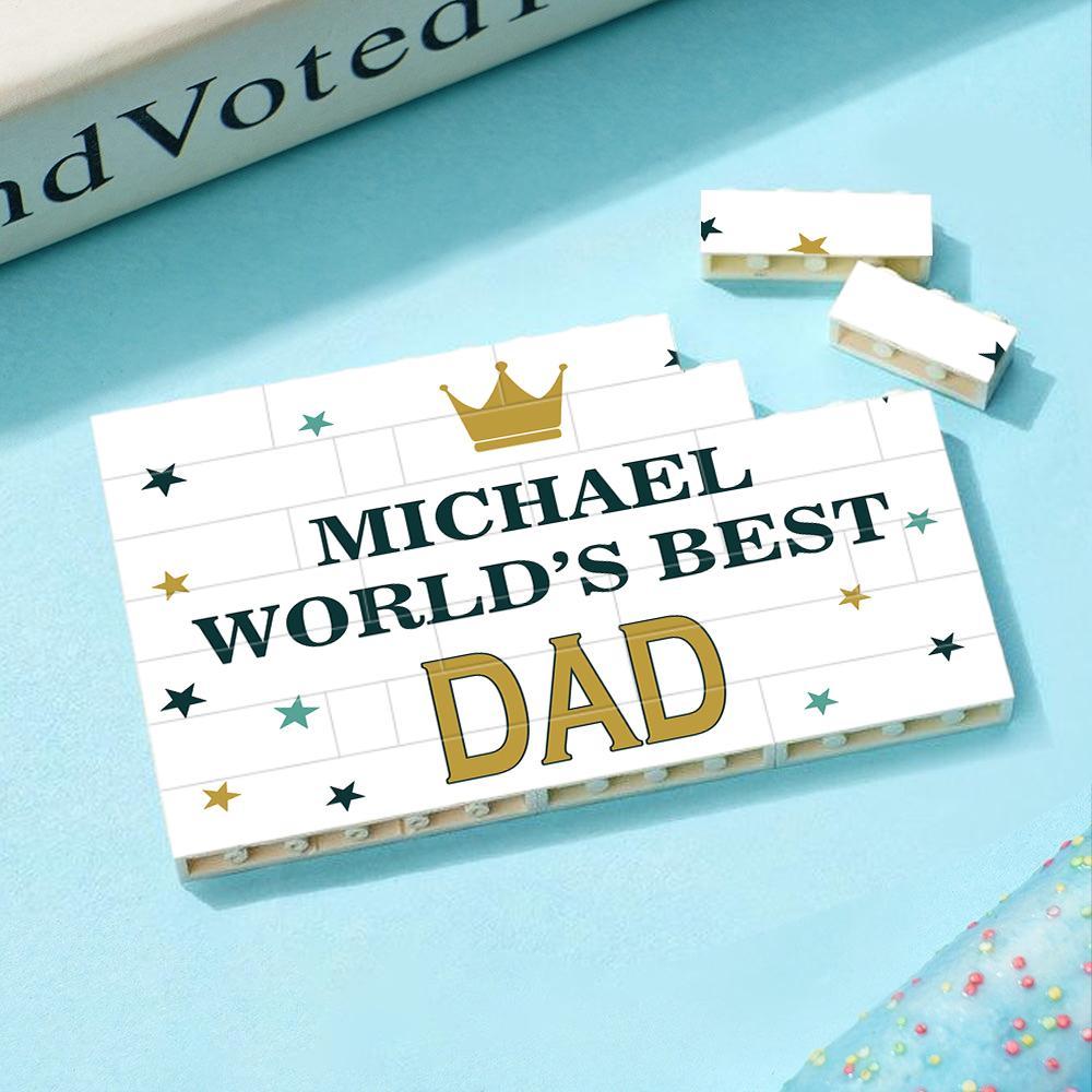 Custom Collage Photo Building Blocks Square Shape Building Bricks Gift for Him