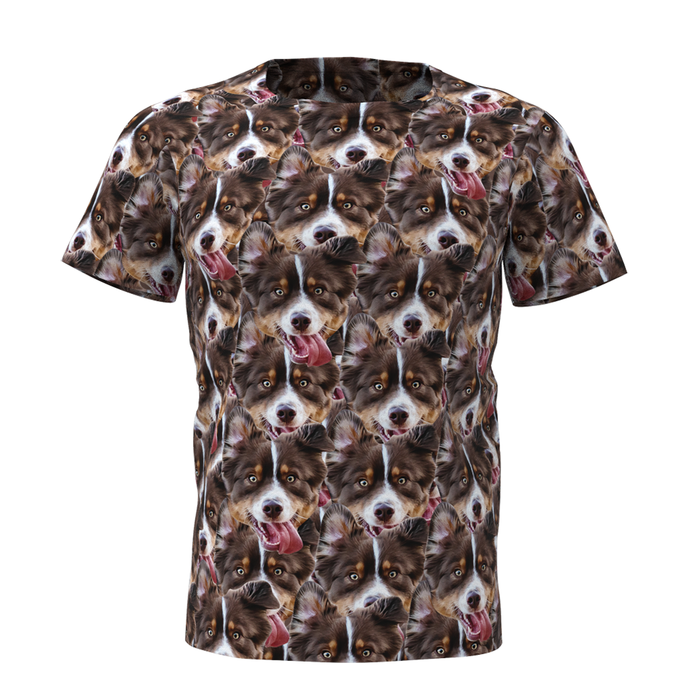 Custom Face Mash T-shirt Dog - Myfaceshirt