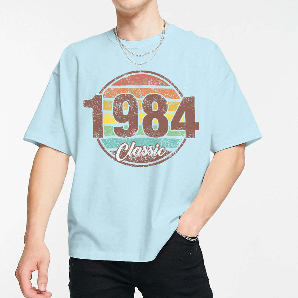 Custom Year Classic Birthday T-Shirt Gifts - SantaSocks