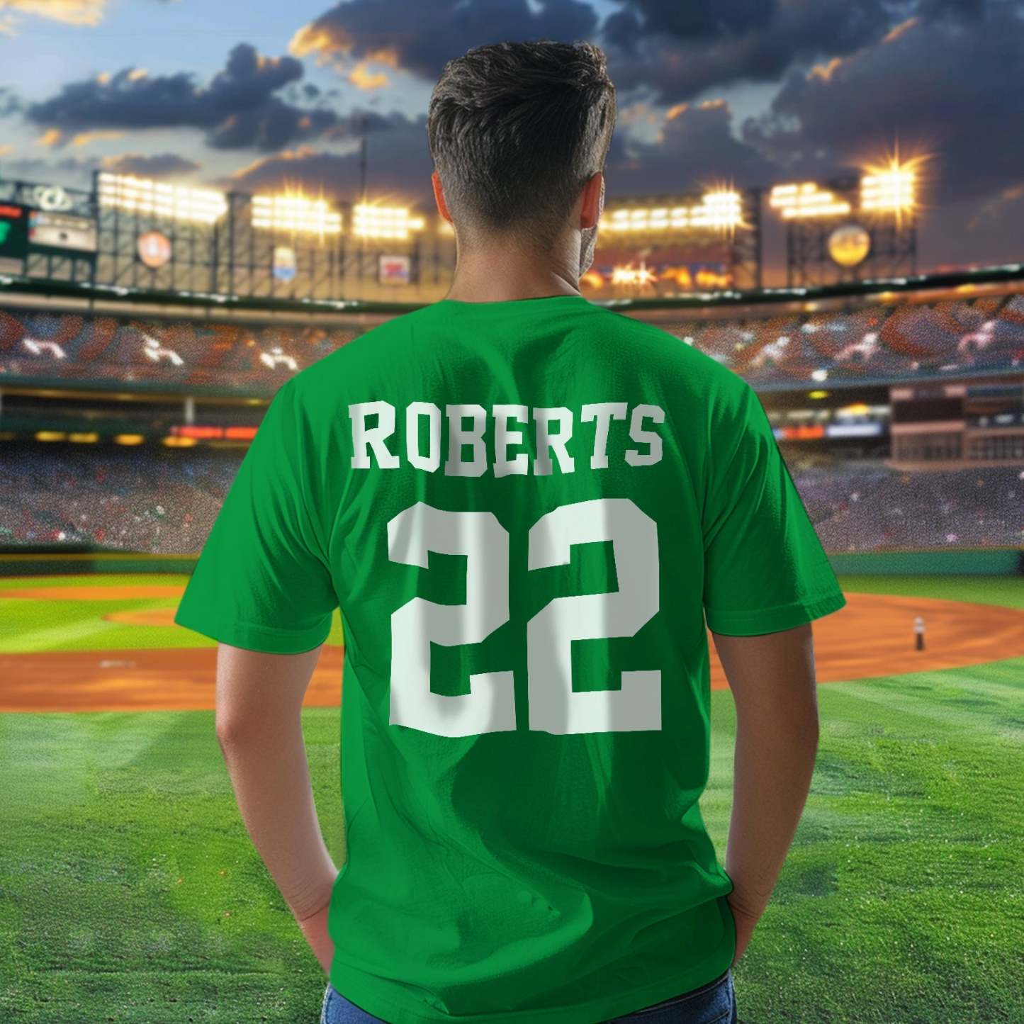 Personalized Football Name & Number Sports T-Shirt Back to School Gifts - SantaSocks