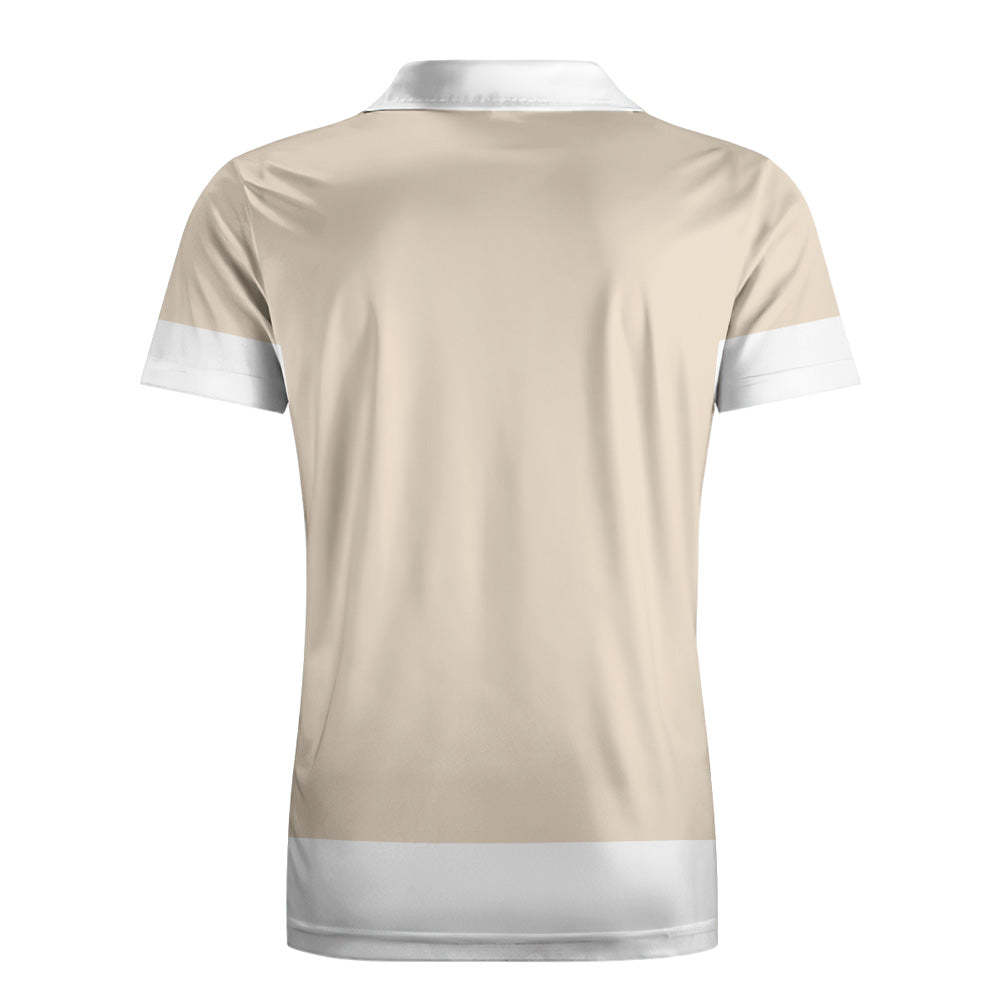 Custom Face Polo Shirts for Men Personalized Men's Polo Shirts Logo Shirts Birthday Vacation Gift for Him Dad - SantaSocks