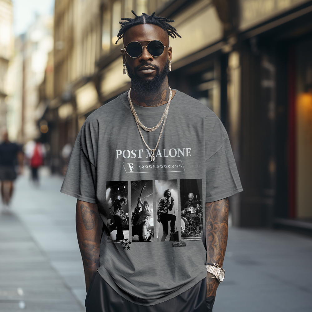 Custom Photo Vintage Tee Personalized Name T-shirt for Men Unique 90s Vintage Shirt Old School Tee - SantaSocks