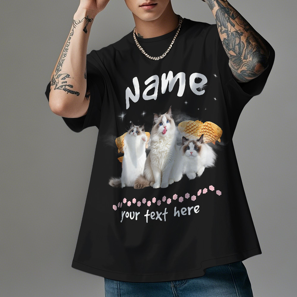 Custom Photo Vintage Retro Birthday T-Shirt Personalized Photo Tshirt