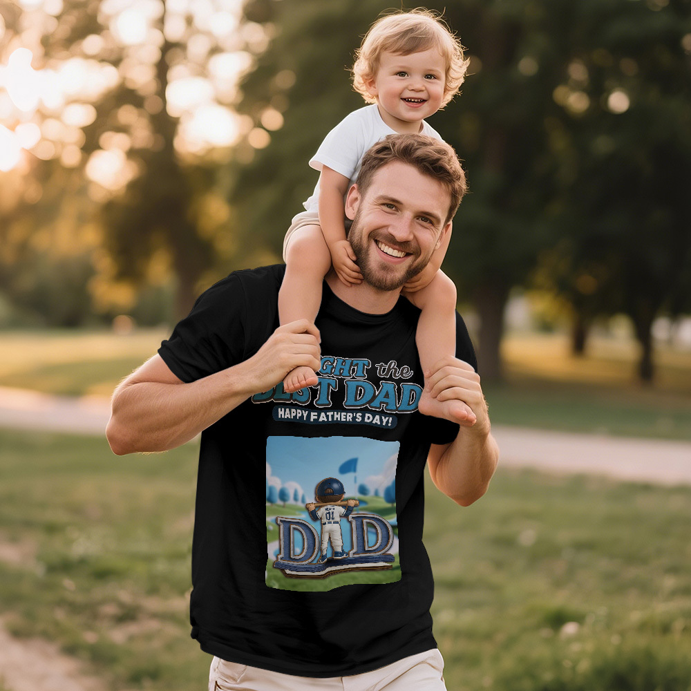 Custom Fathers Day Gift Photo Vintage T-shirts Face T Shirt Personalized Gift for Dad - SantaSocks