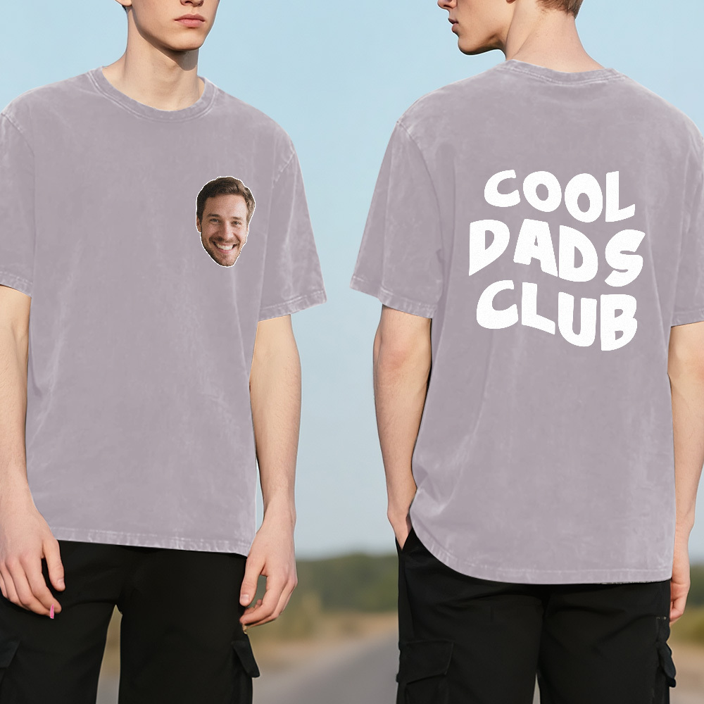 Custom Tired Dad Club Cartoon Car Map Shirt Personalized Text Fathers Day Shirt Gift