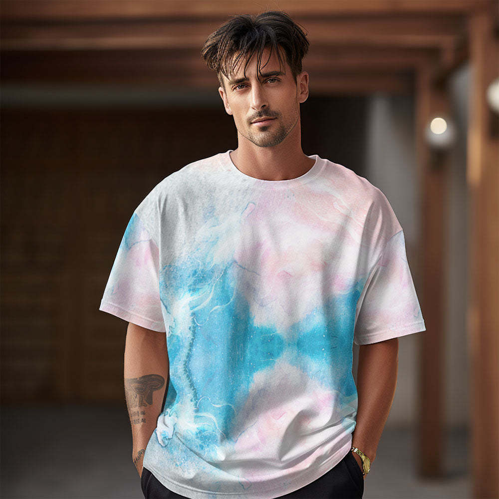 Tie Dye T-Shirts for Men Women Short Sleeve Mens Tie-Dye Shirts Unique Look