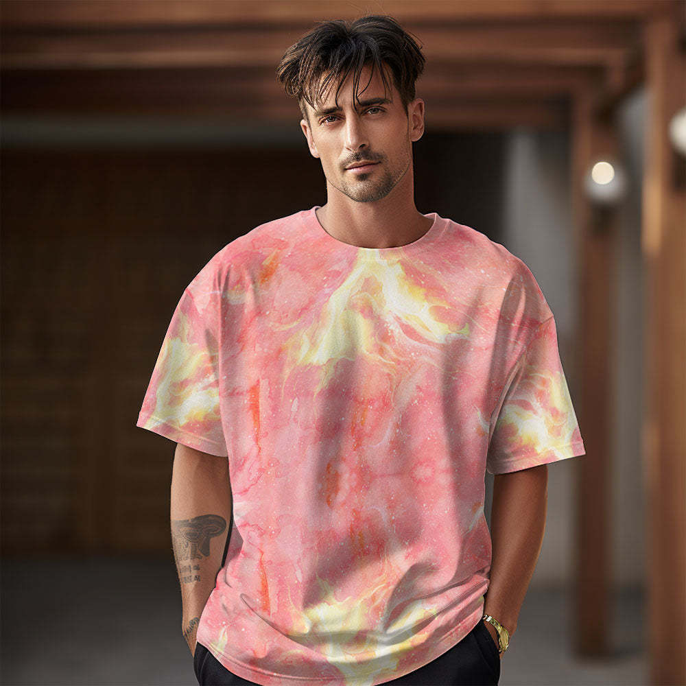 Summer Tie-Dye T-shirts Unique Style Short Sleeve Mens Tie-Dye Shirts