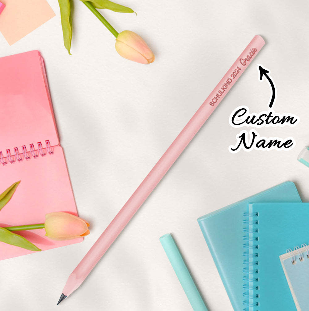 Personalized Pencil Custom School Supplies School Enrollment Back to School Gift for Children - SantaSocks