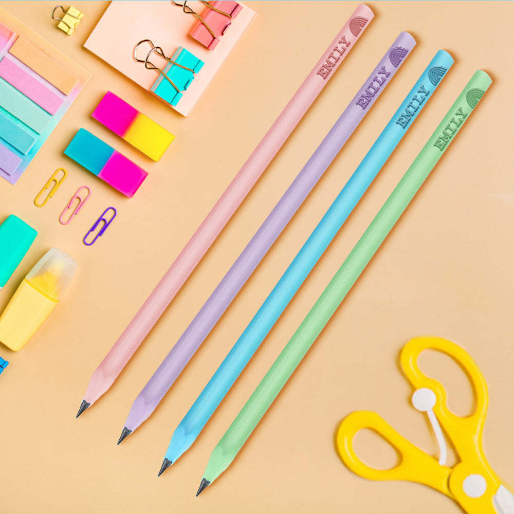 Personalized Pencil Custom School Supplies School Enrollment Back to School Gift for Children - SantaSocks