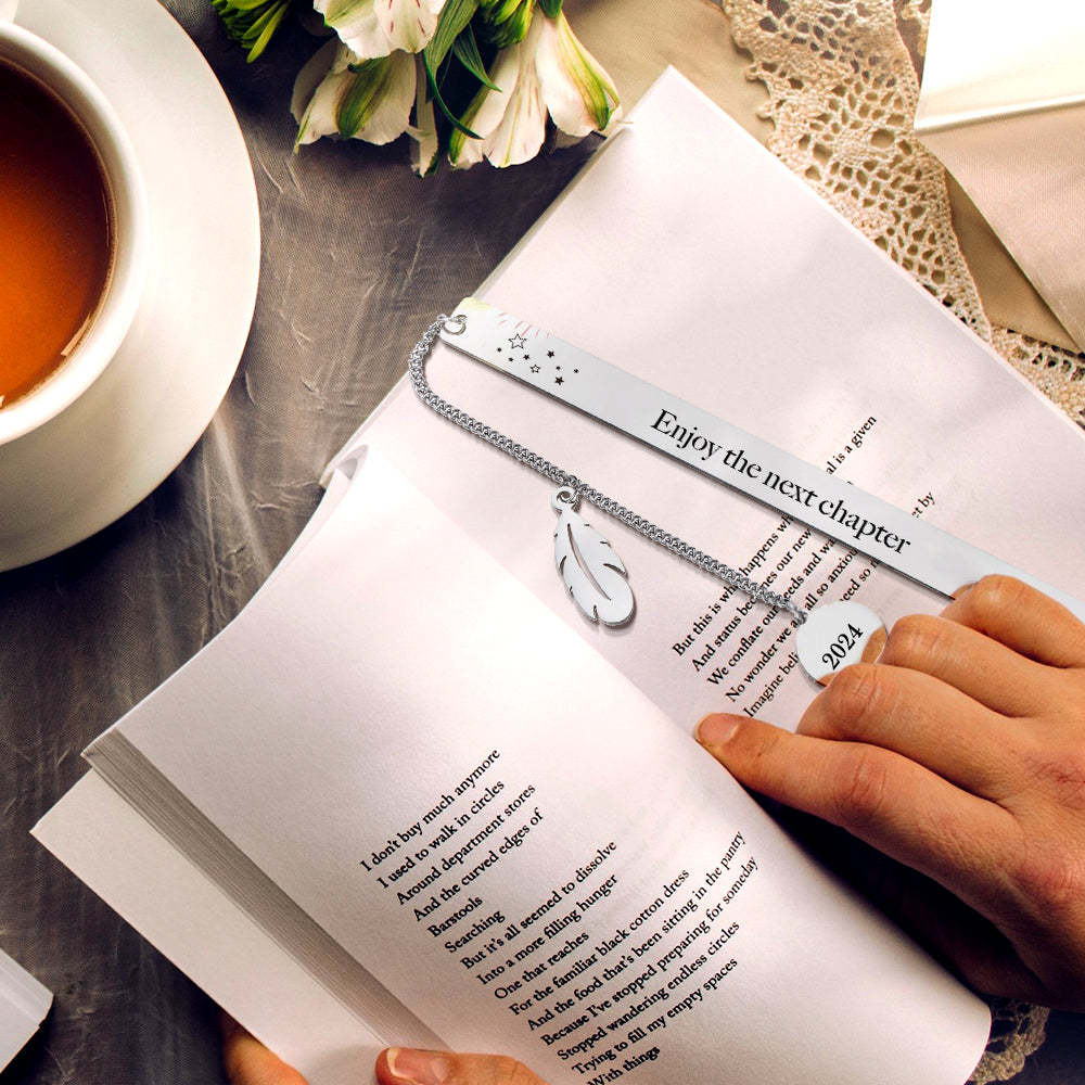 Personalized Bookmark Custom Text Bookmark Back to School Gift for Reader - SantaSocks