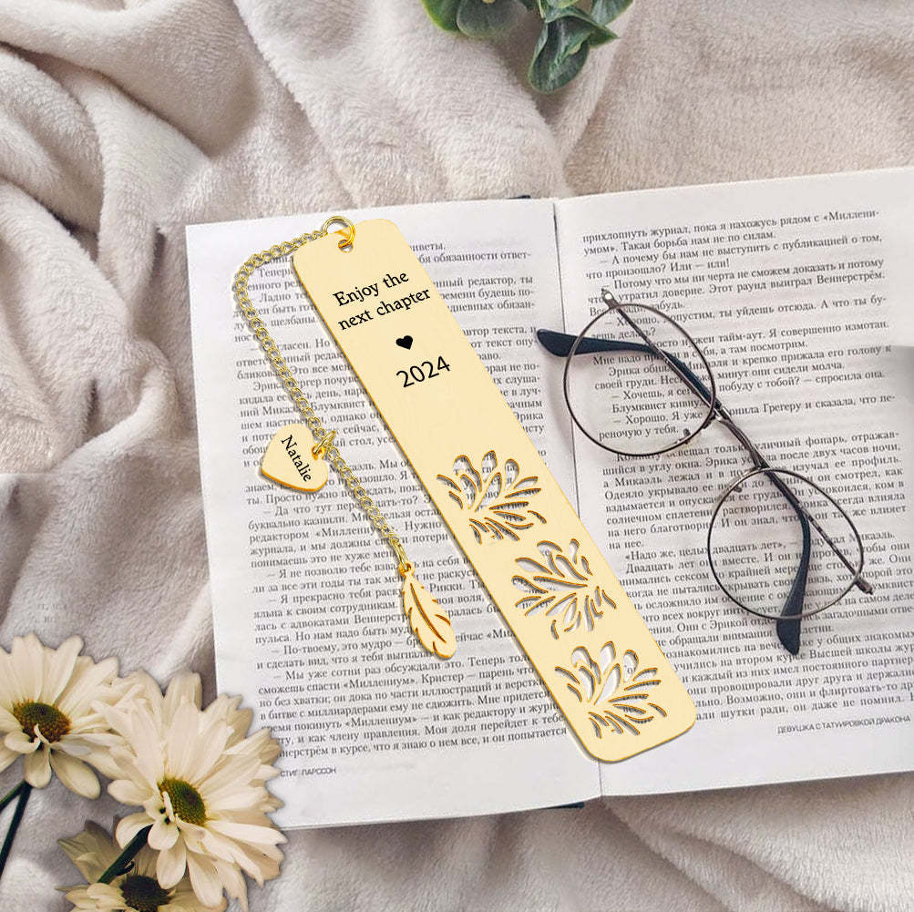 Personalized Bookmark Custom Text Bookmark Back to School Gifts for Reader - SantaSocks