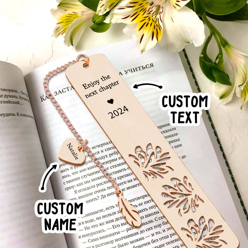 Personalized Bookmark Custom Text Bookmark Back to School Gifts for Reader - SantaSocks