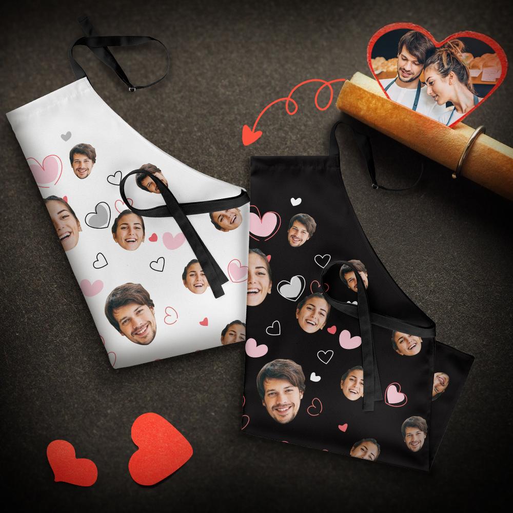 Custom Apron Matching Couple Apron with Photo His and Her Aprons Customized Apron