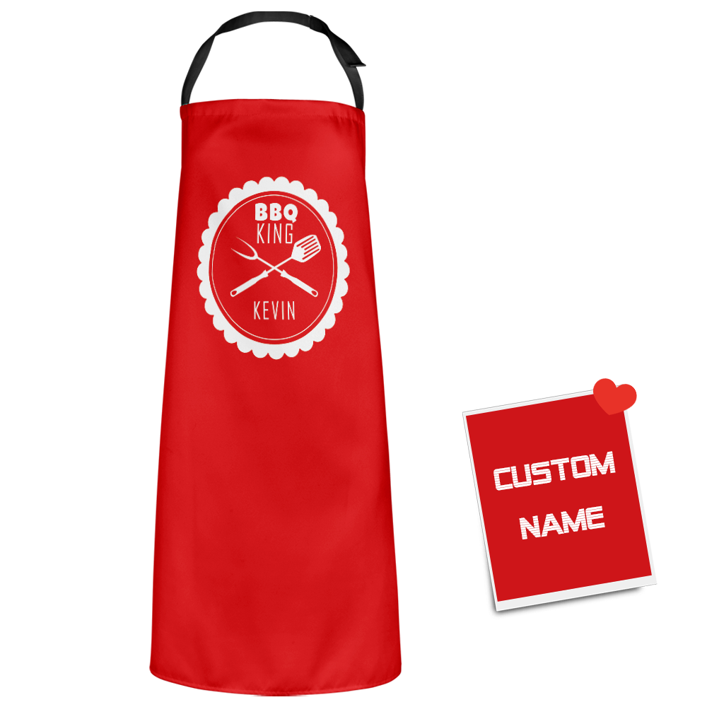 Custom Name Apron - BBQ KING