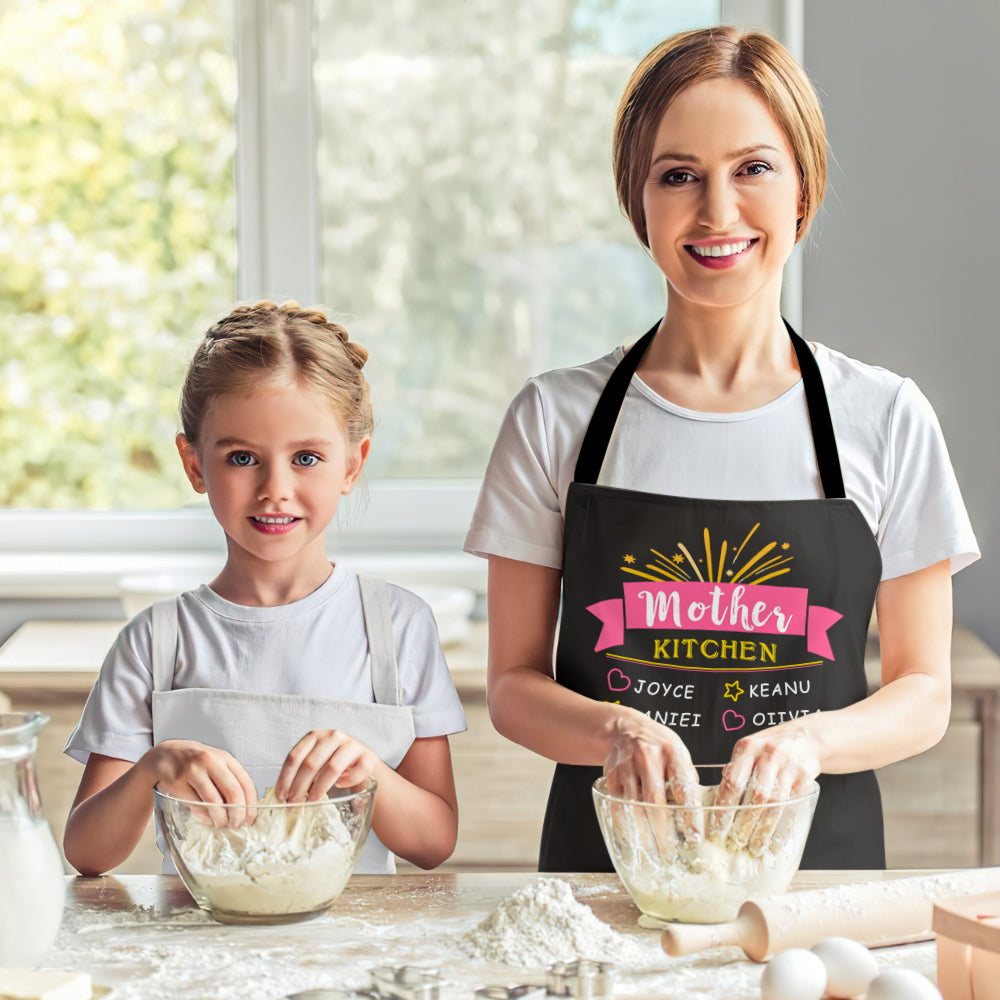 Custom Engraved Apron Waterproof Mother's kitchen Creative Gifts
