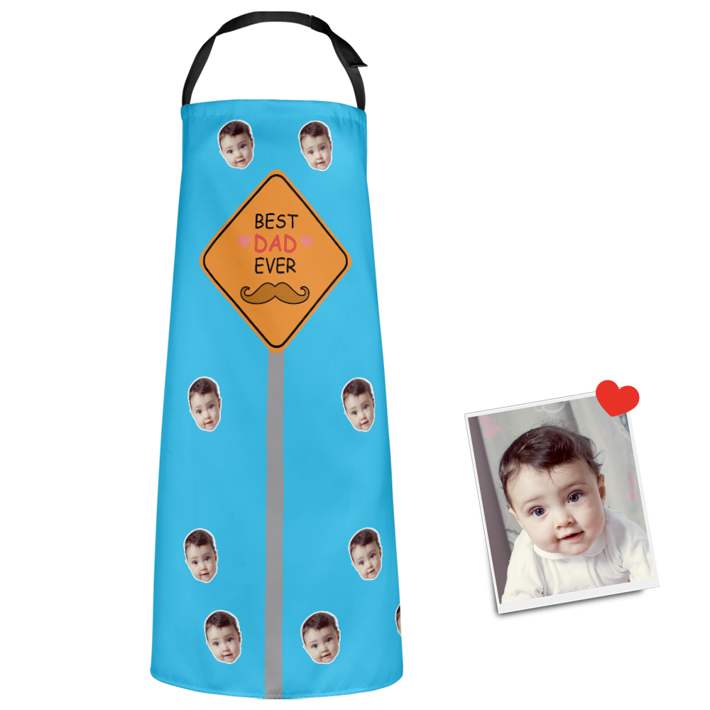 Father's Day Gift Custom Apron Photo Apron Best Dad Ever