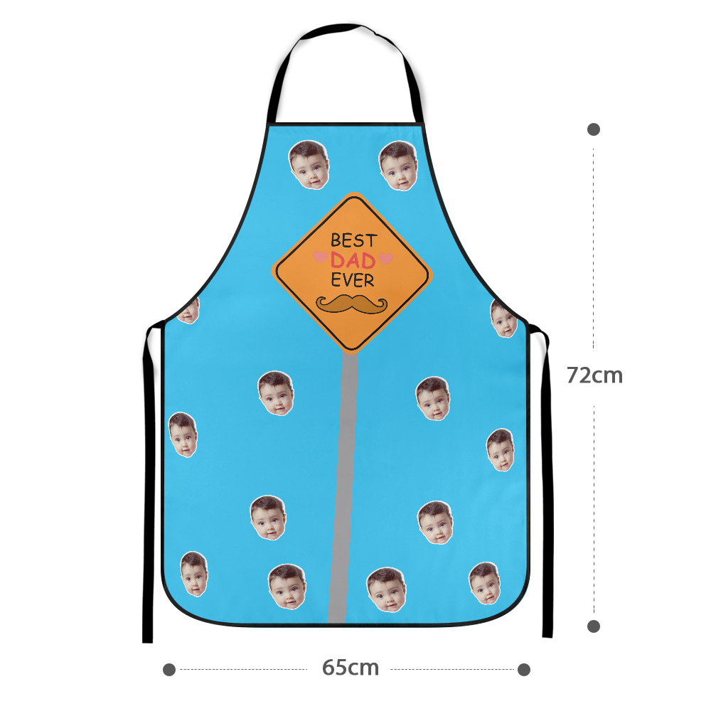 Father's Day Gift Custom Apron Photo Apron Best Dad Ever