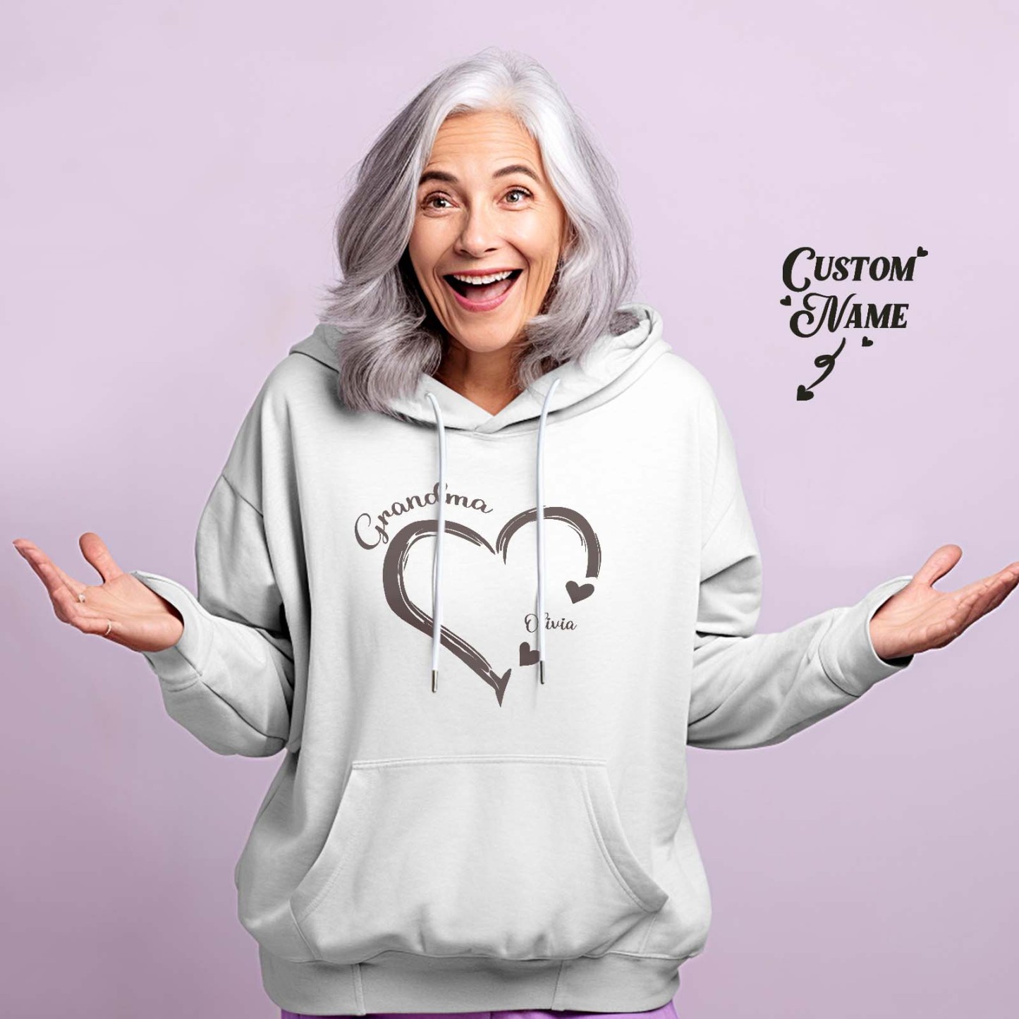 Custom Mama Grandma Hoodie Personalized Kids Name Hoodie Mother's Day Gifts - SantaSocks