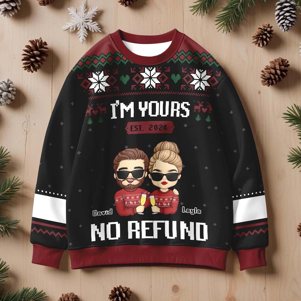 Custom Chrismas Round Neck Sweatshirt Personalized Crewneck Sweatshirts Xmas Gifts - SantaSocks