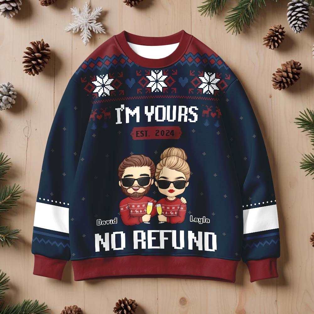 Custom Chrismas Round Neck Sweatshirt Personalized Crewneck Sweatshirts Xmas Gifts - SantaSocks