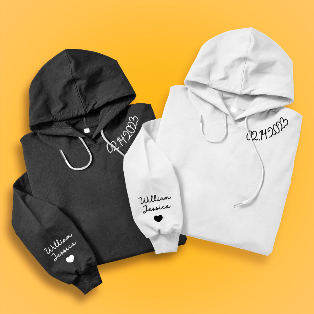 Personalized Sweatshirt Custom Text Long Sleeve Hoodie Gifts for Her