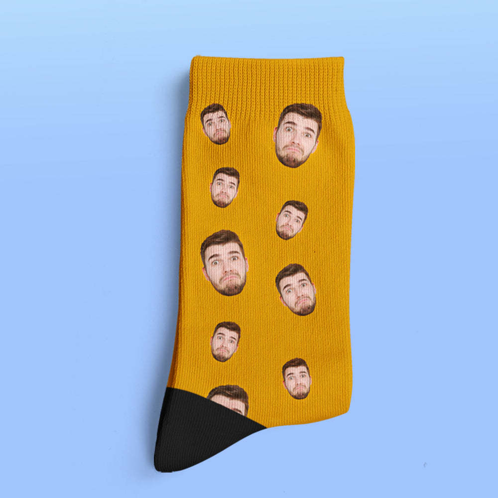 Custom Face Socks Multi -face Breathable Add Pictures Colorful Photo Socks Gifts