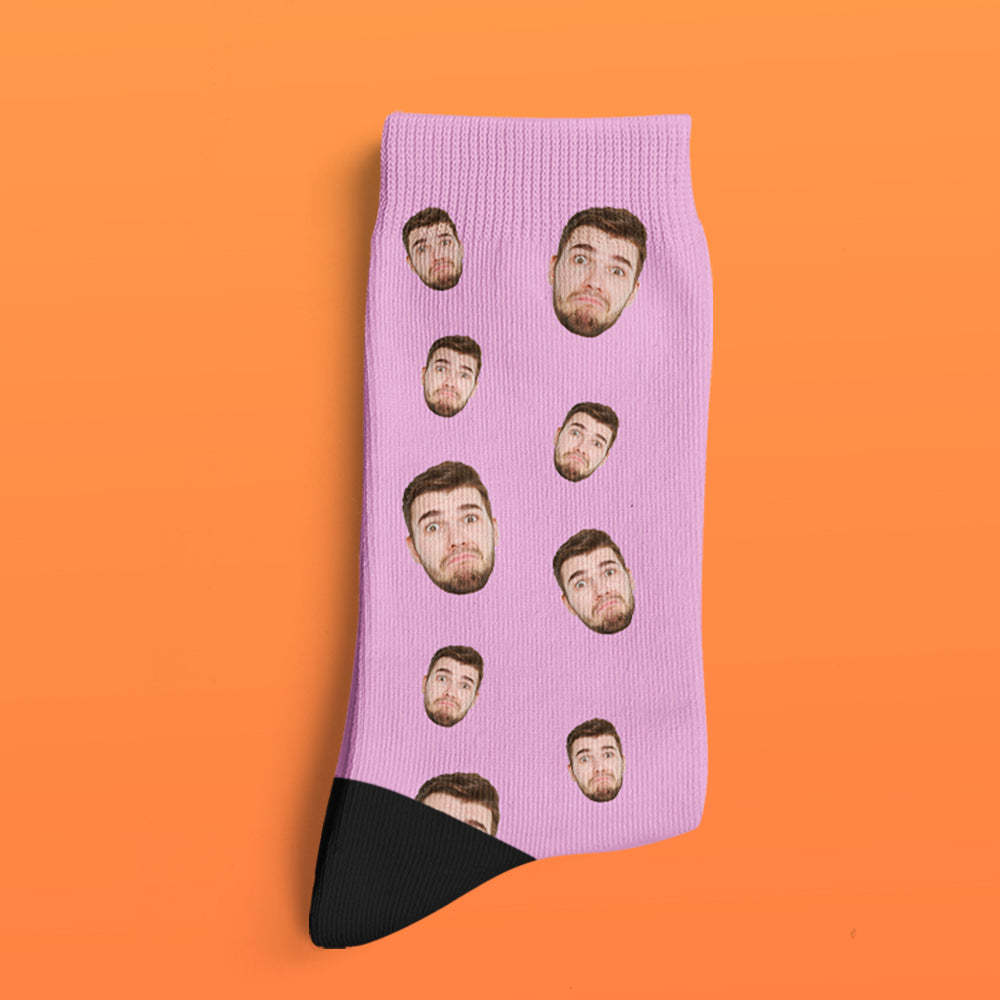 Custom Face Socks Multi -face Breathable Add Pictures Colorful Photo Socks Gifts