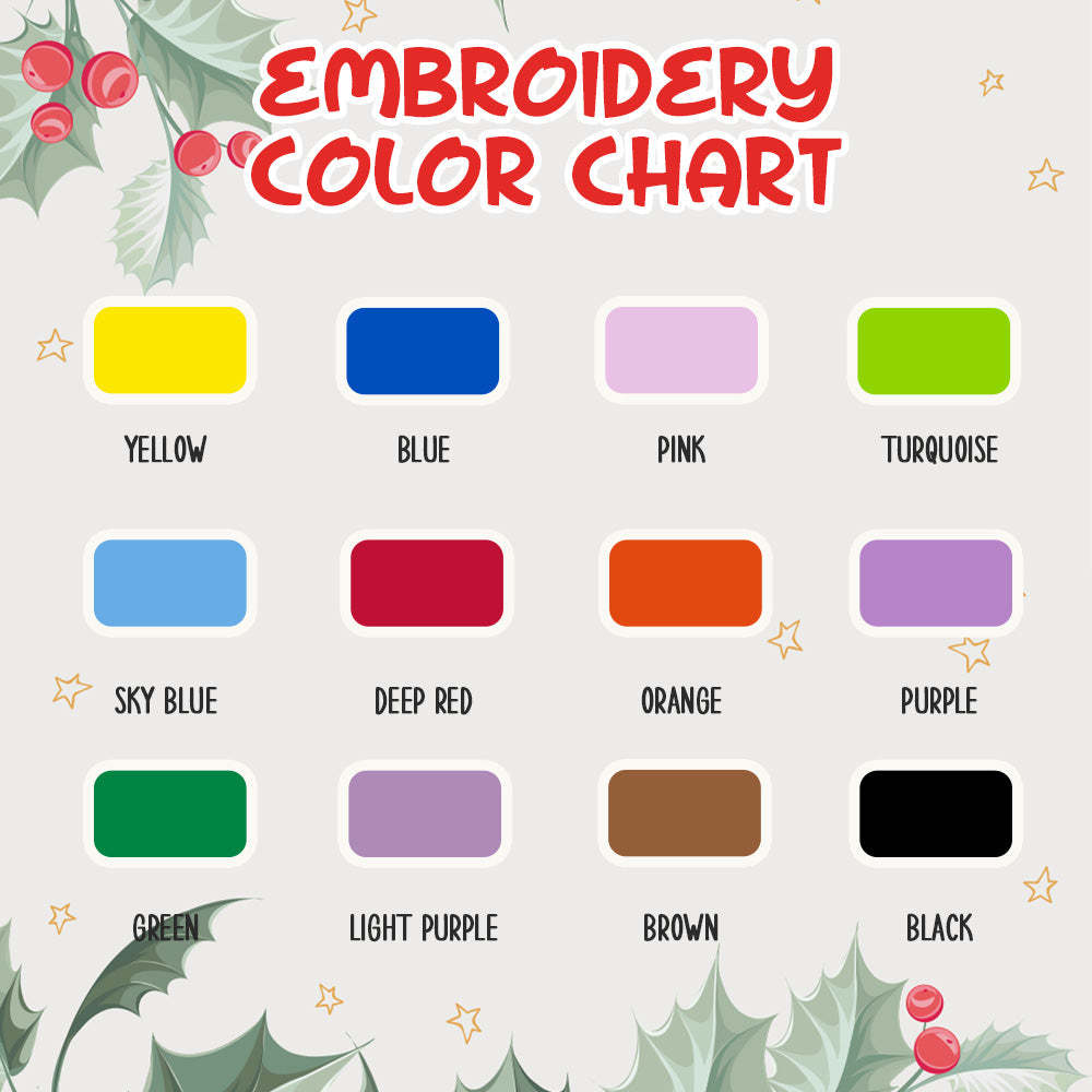 Personalized Christmas Stocking with Name Embroidery Christmas Stockings Gift for Family - SantaSocks