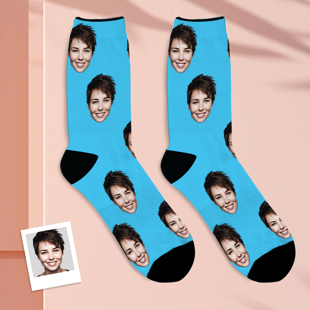 Custom Socks Best Gift - Put Any Face on Socks