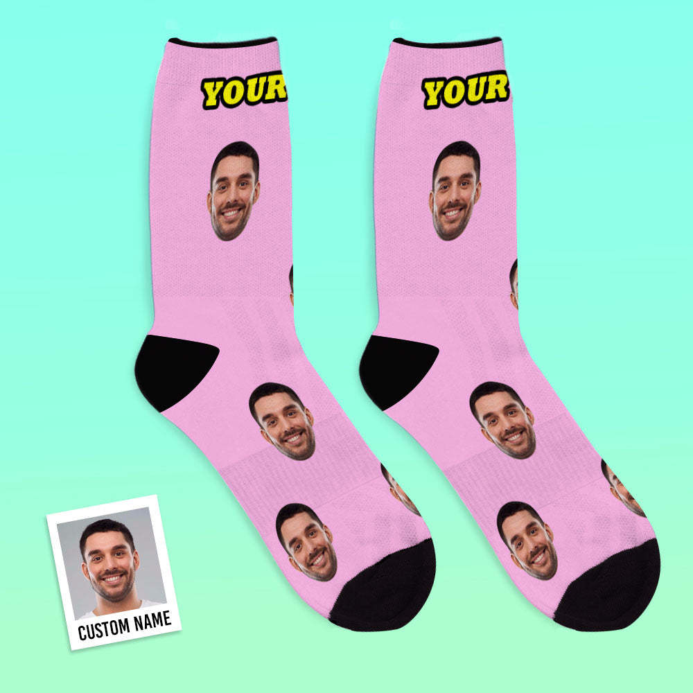 Custom Socks Best Gift - Put Any Face on Socks