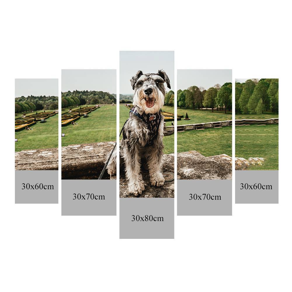 Custom Painting 5pcs Contemporary Canvas Prints Wall Art Decoration