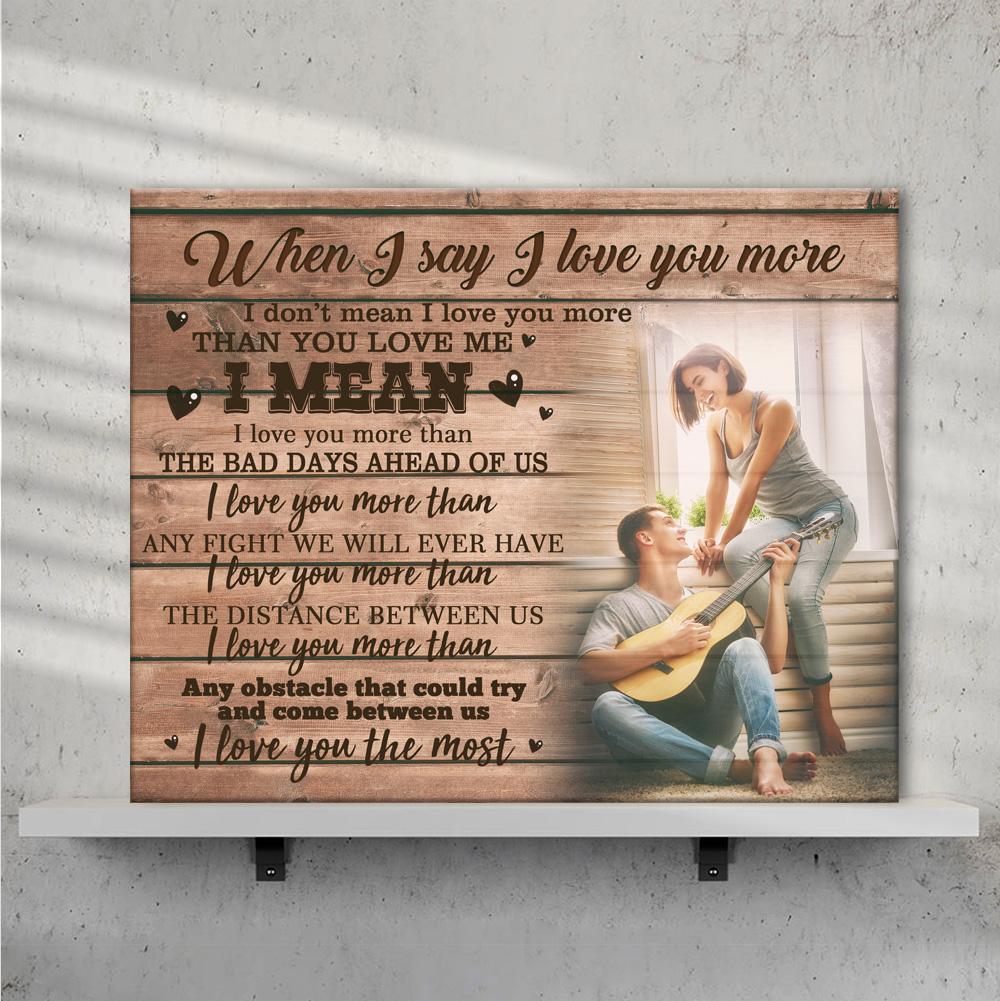 Custom Photo Wall Decor Painting Canvas - For Couple