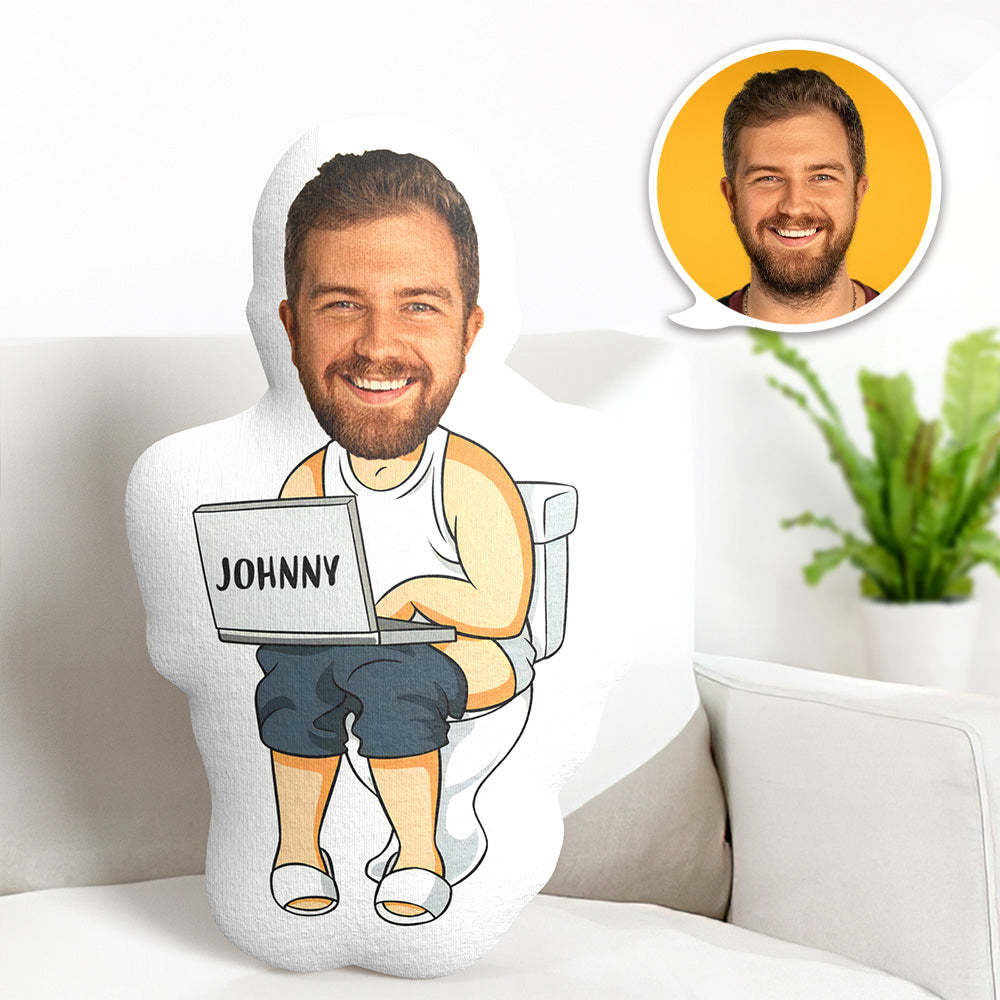 Custom Funny Face Photo Pillow Funny  Doing Pillow - SantaSocks