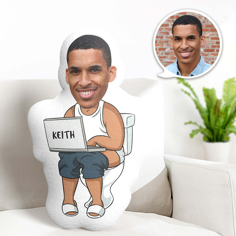 Custom Funny Face Photo Pillow Funny  Doing Pillow - SantaSocks