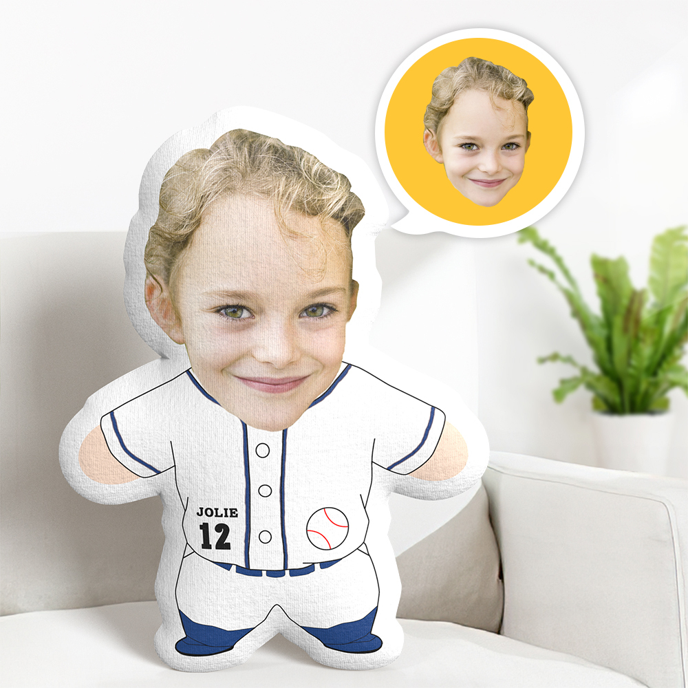 Custom My Baseball Funny Pillow Personalized Photo Custom Shaped Pillow Gift